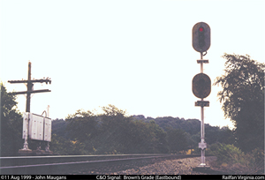 C&O Railway signal: Brown's Grade